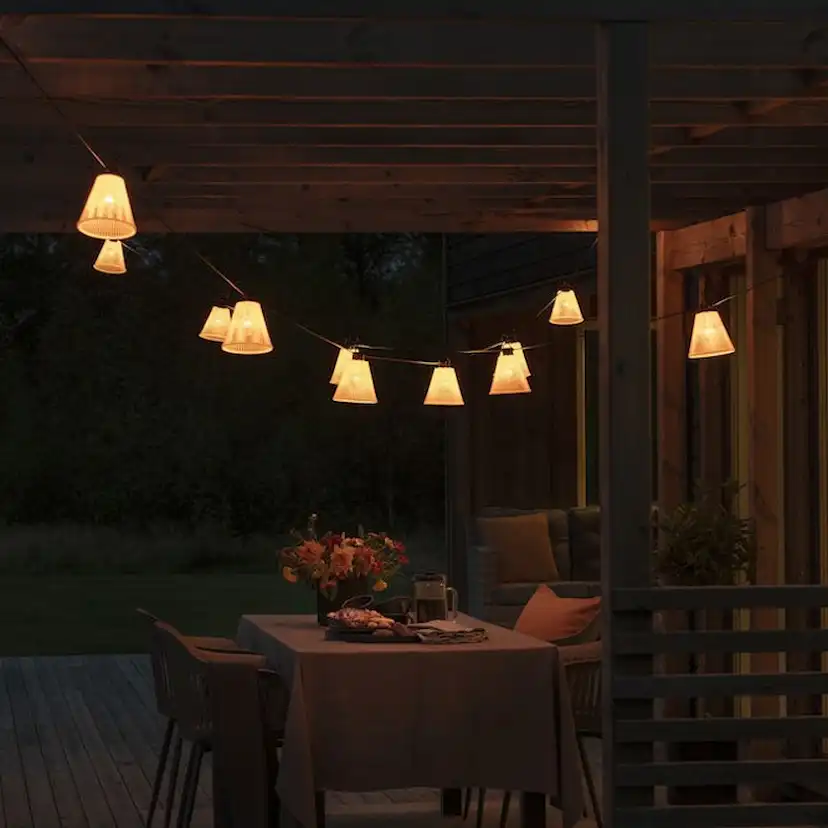 Startset Gnosjö Konstsmide Ljusslinga E27 10 Amber LED