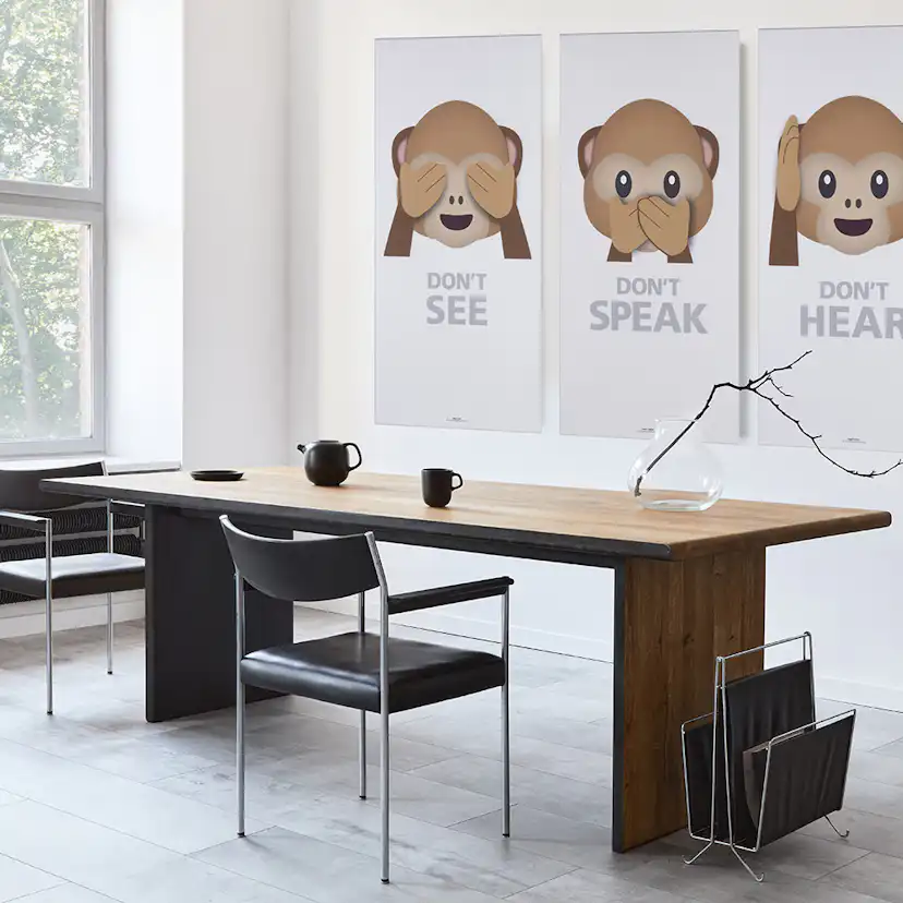 Akustiktavla Fibrotech Art-Acoustic Abe 1200x600 mm Vit