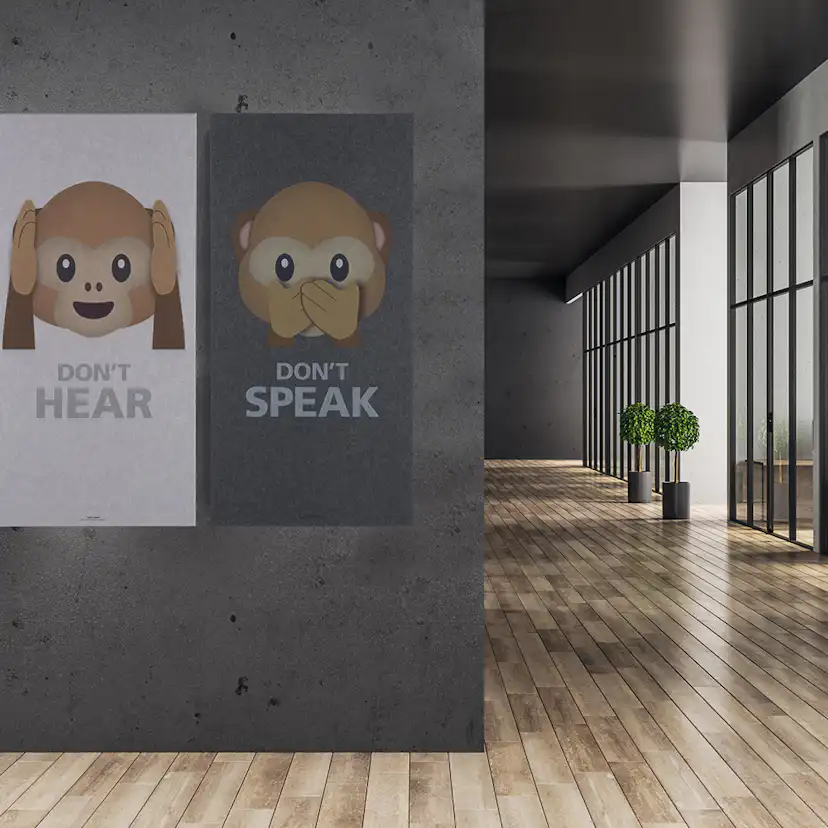 Akustiktavla Fibrotech Art-Acoustic Abe 1200x600 mm Vit