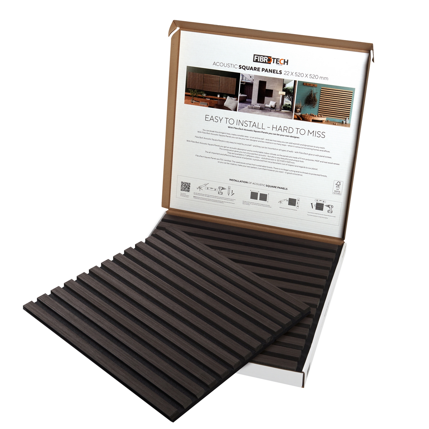 Akustikpanel Fibrotech Square