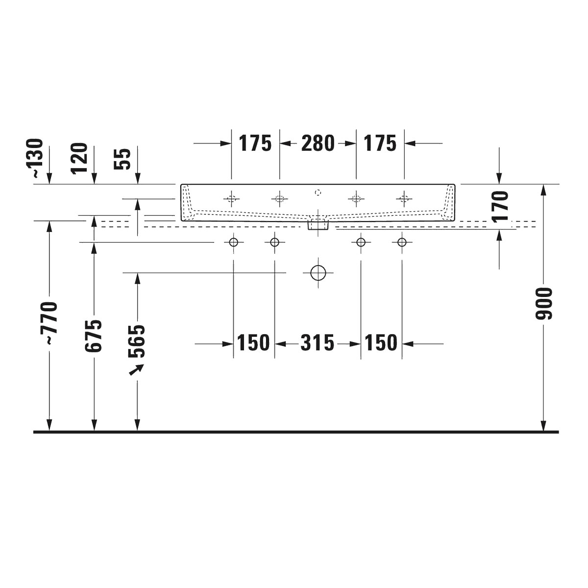Tvättställ Duravit Vero Air
