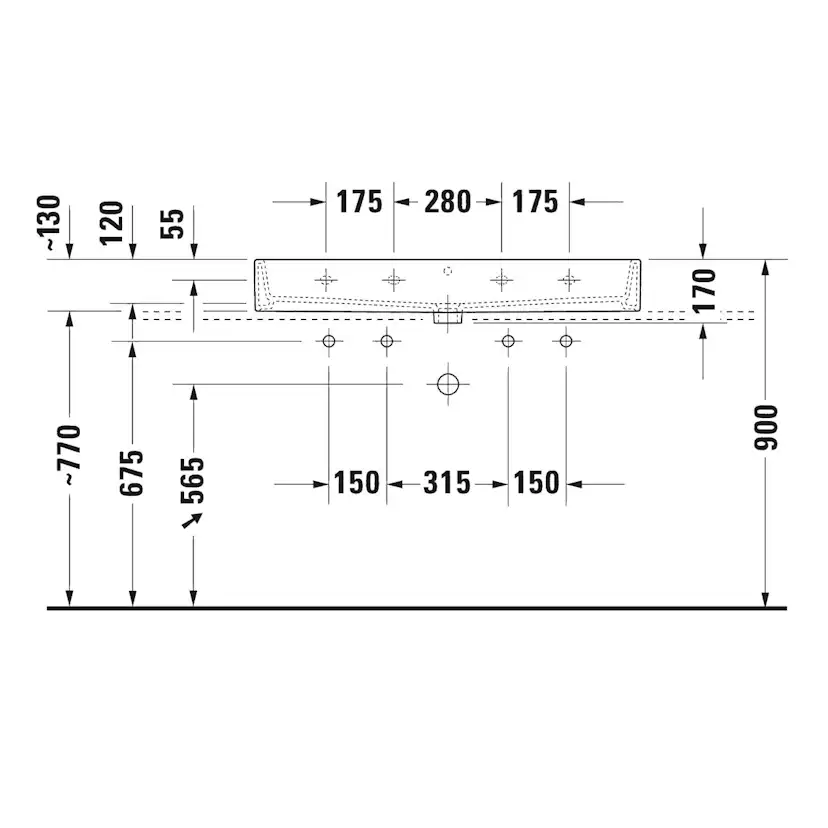 Tvättställ Duravit Vero Air