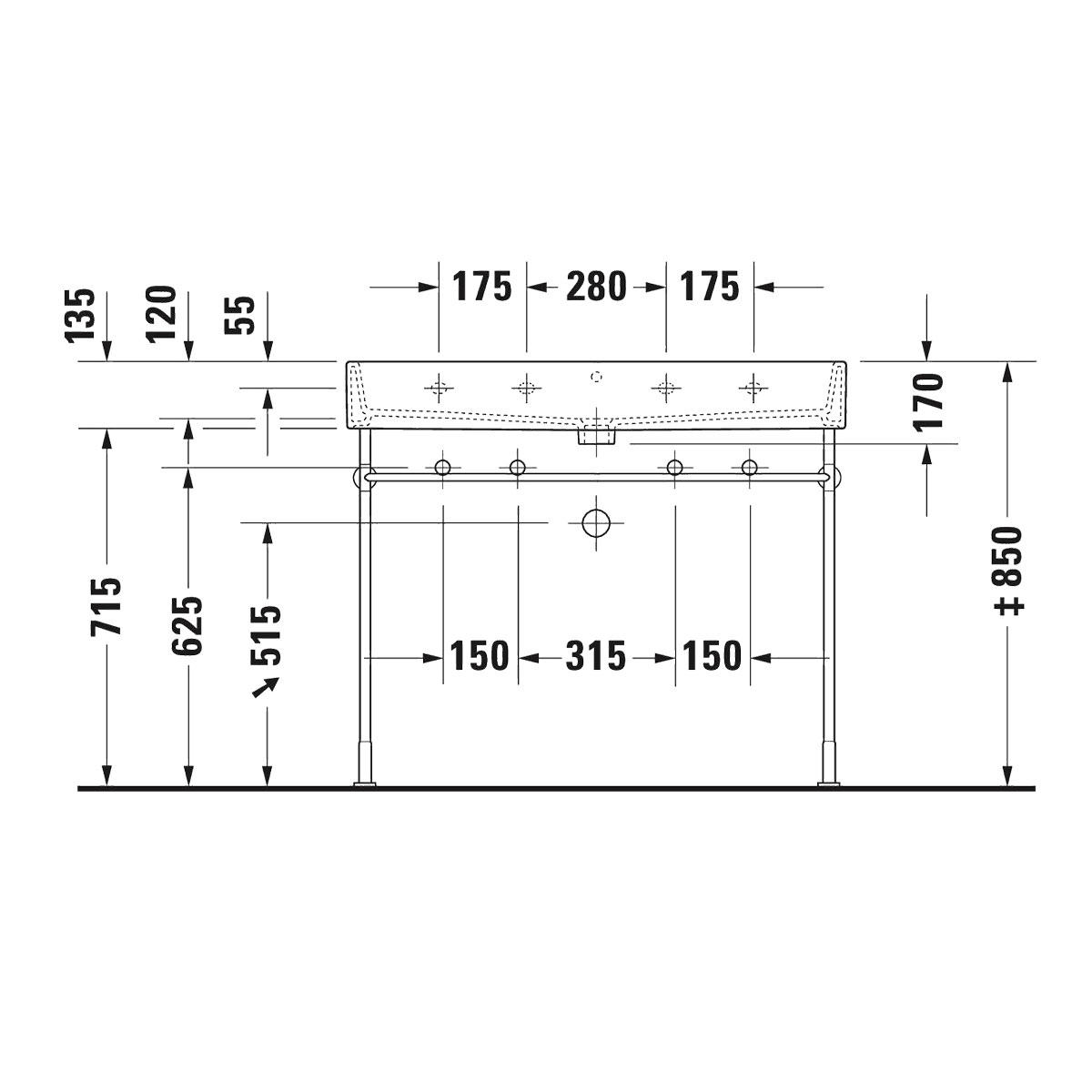 Tvättställ Duravit Vero Air