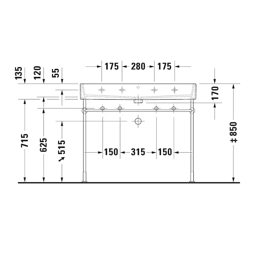 Tvättställ Duravit Vero Air