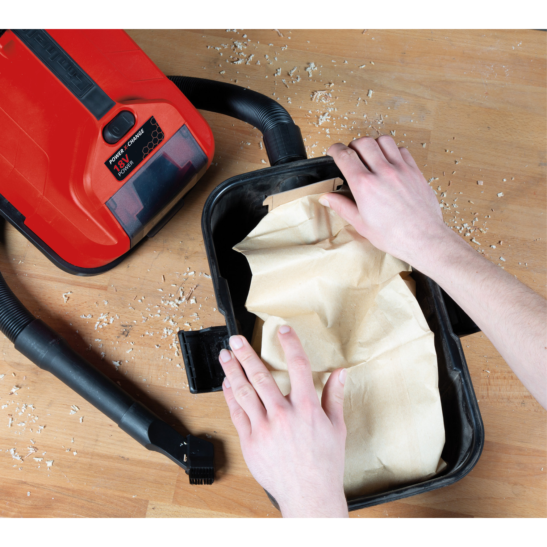 Smutsuppsamlingssäck Einhell 10l till Våt-/torrdammsugare 5-pack