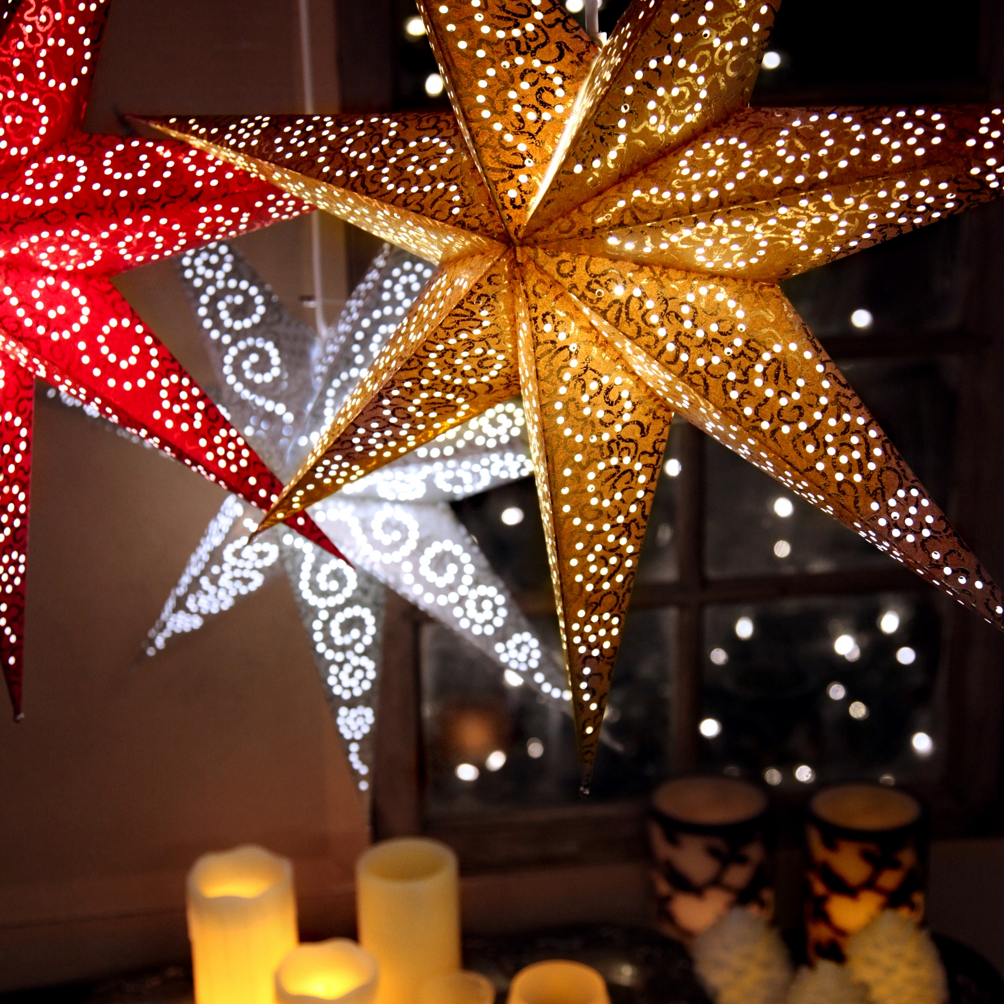 Adventsstjärna Star Trading Antique Hängande