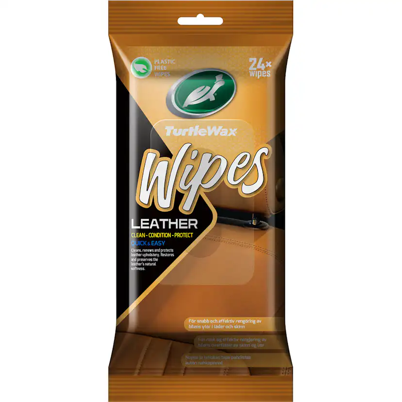 Wipes Turtle Wax Leather Flatpack