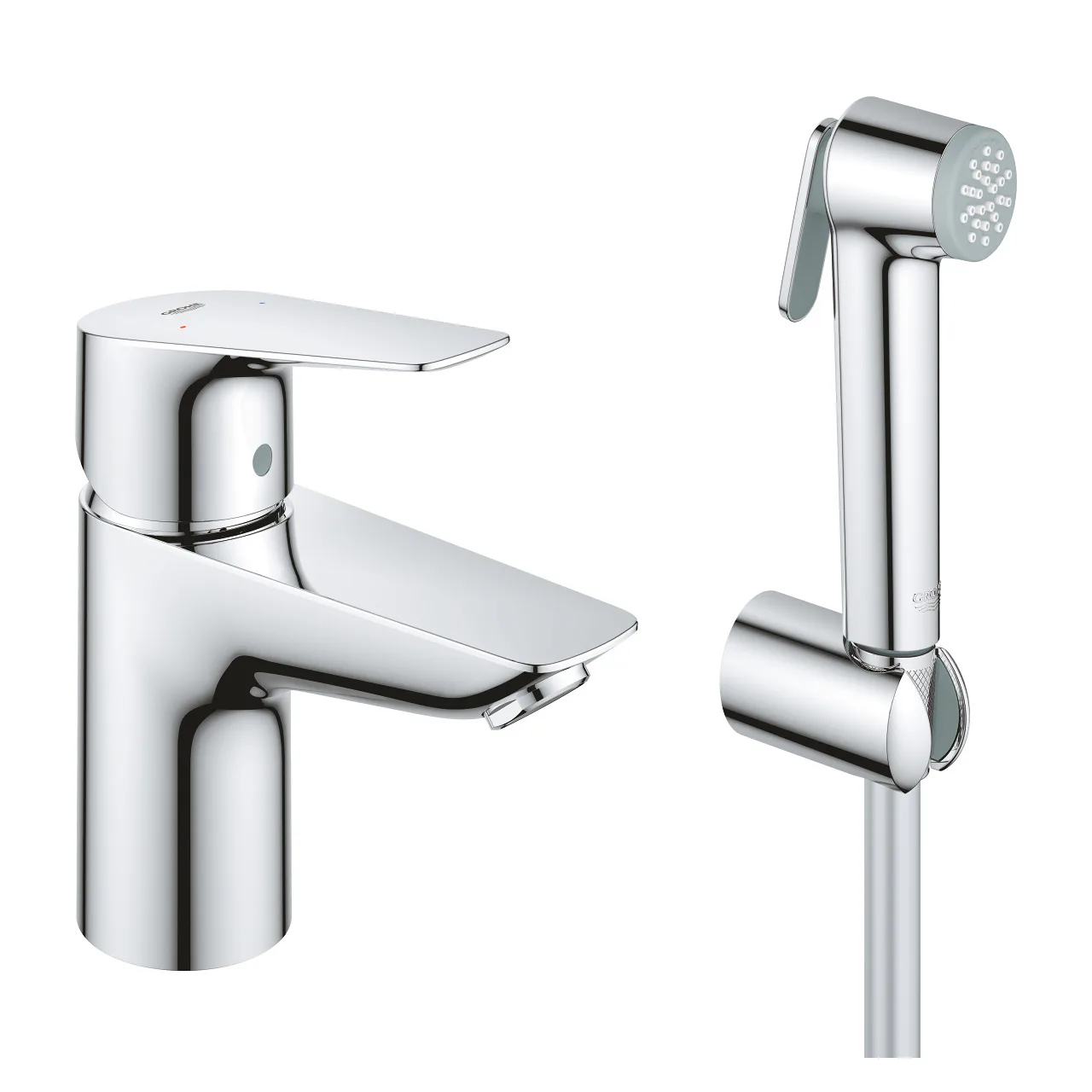 Tvättställsblandare Grohe Start Edge S 23773001 med Sidodusch