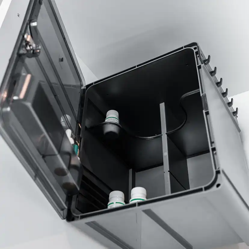 Medicinskåp Beslag Design Rök/Mörkgrå