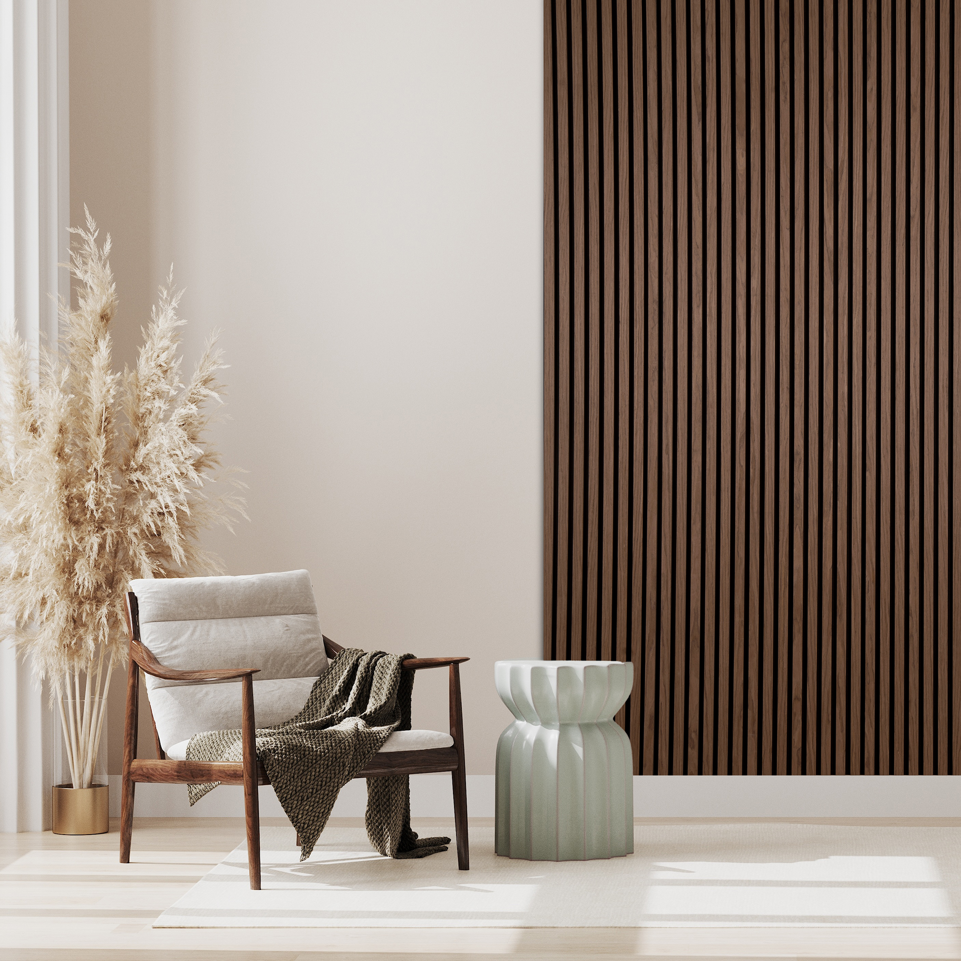 Akustikpanel NQD Smartwall Valnöt Natur