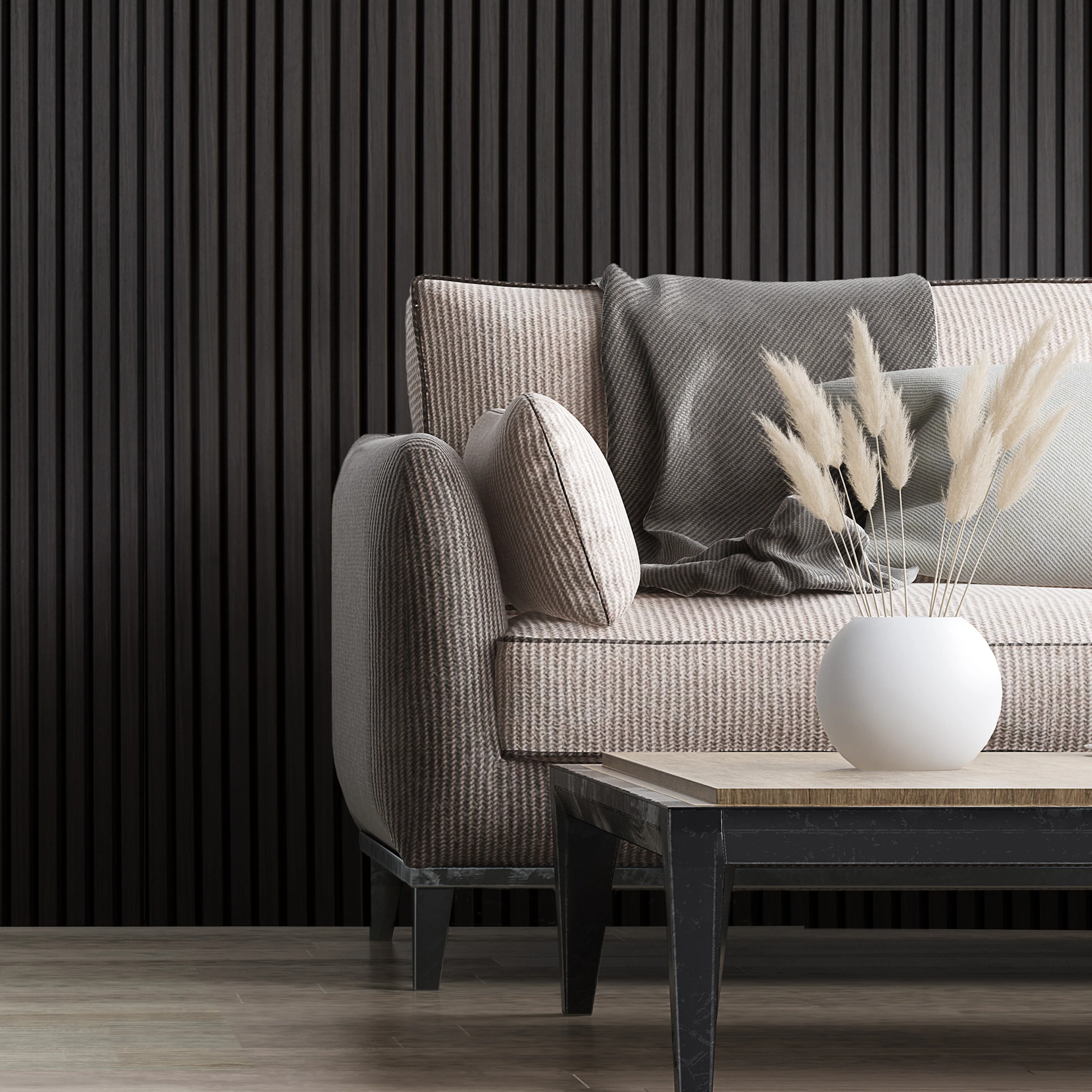 Akustikpanel NQD Smartwall Svart Ek