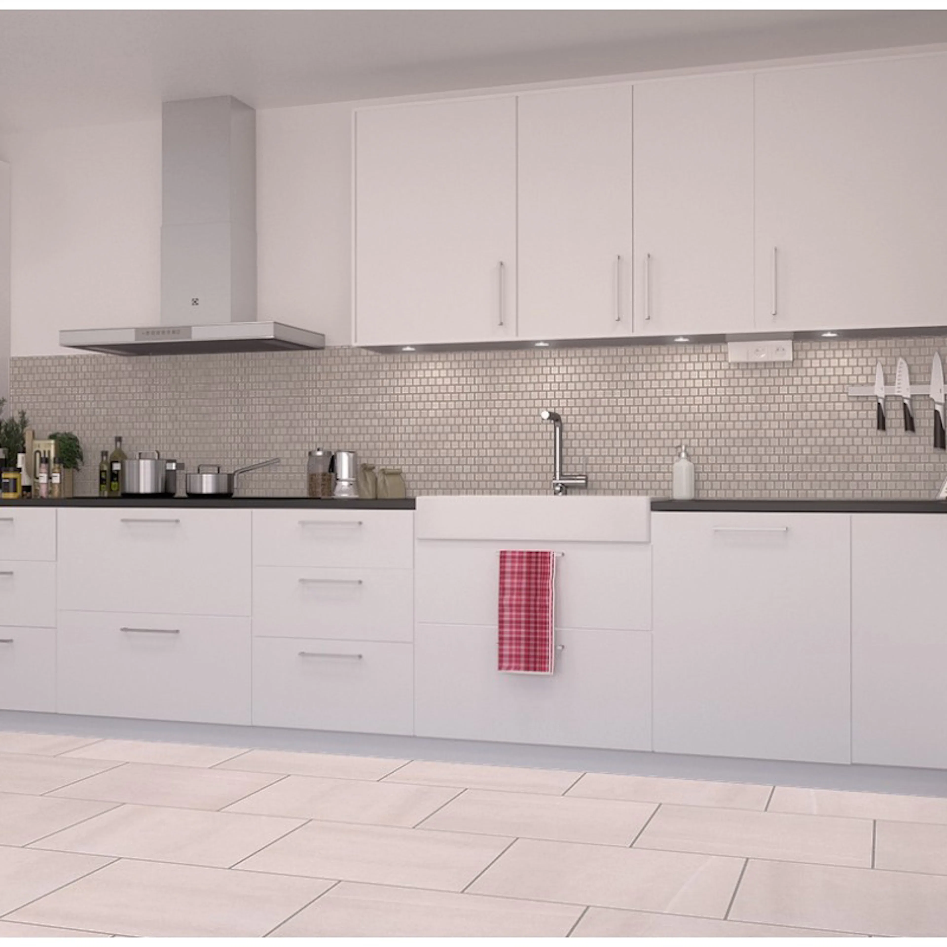 Mosaik Ceramiche Keope Back Ivory Beige Mosaic 3x3 cm