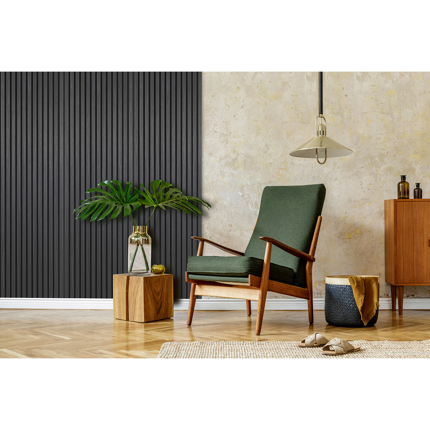 Akustikpanel Arkiio AcuLife Black Oak 18x520x2400