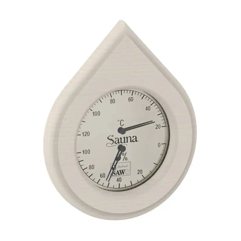Bastu Thermo-Hygrometer SAWO Vattendroppe