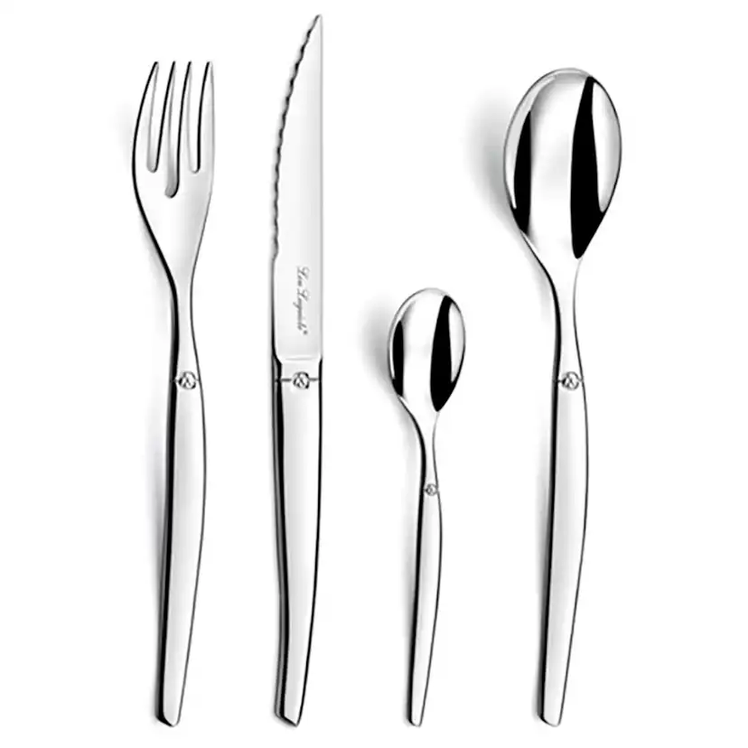 Bestickset Lou Laguiole Jet 16 Delar