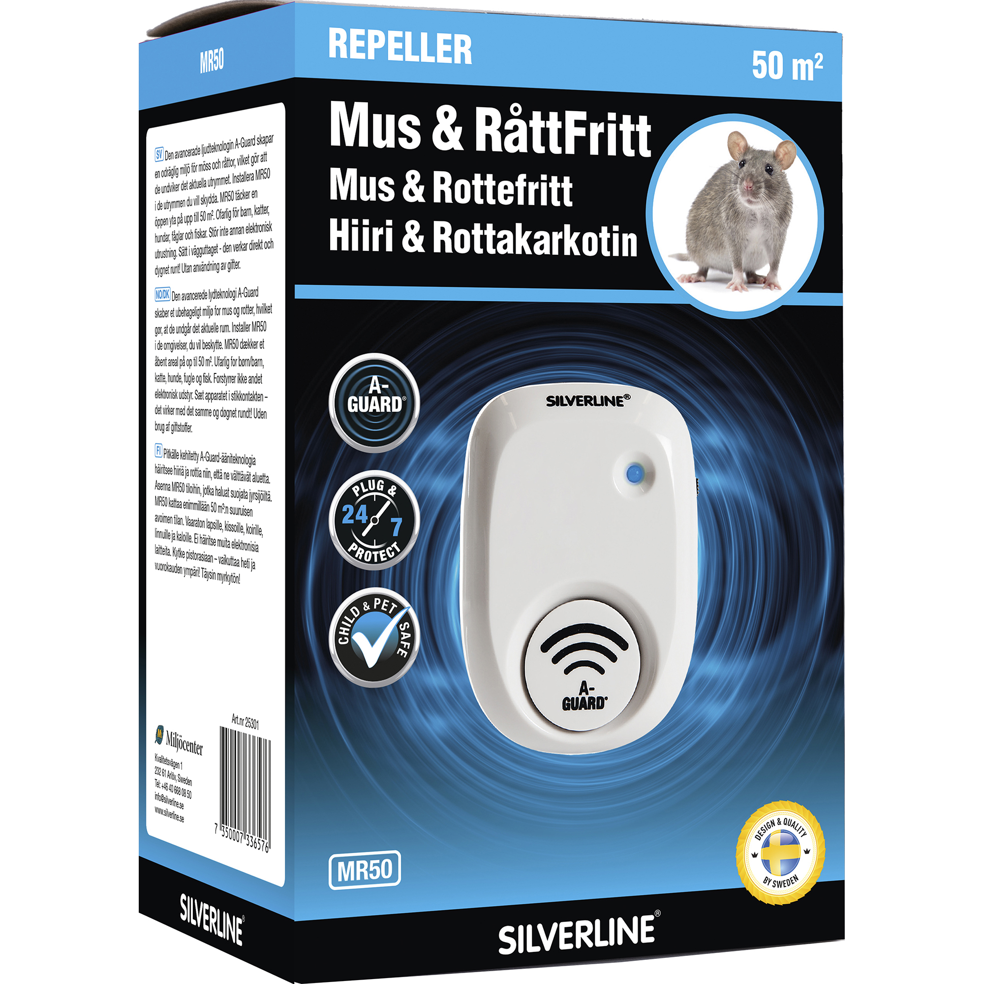 Avskräckare Silverline Mus och Råtta Mr50