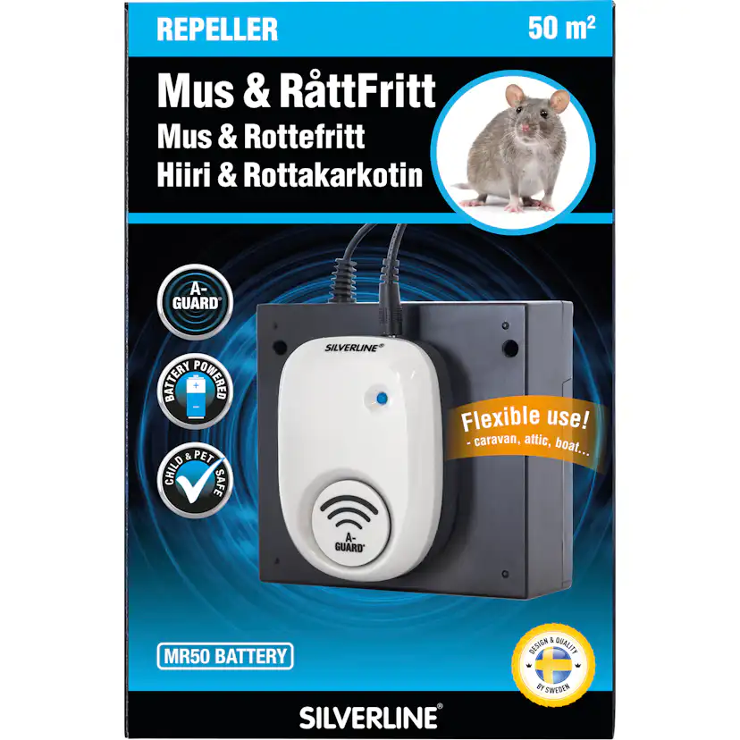 Avskräckare Silverline Mus och Råtta Mr50 Battery