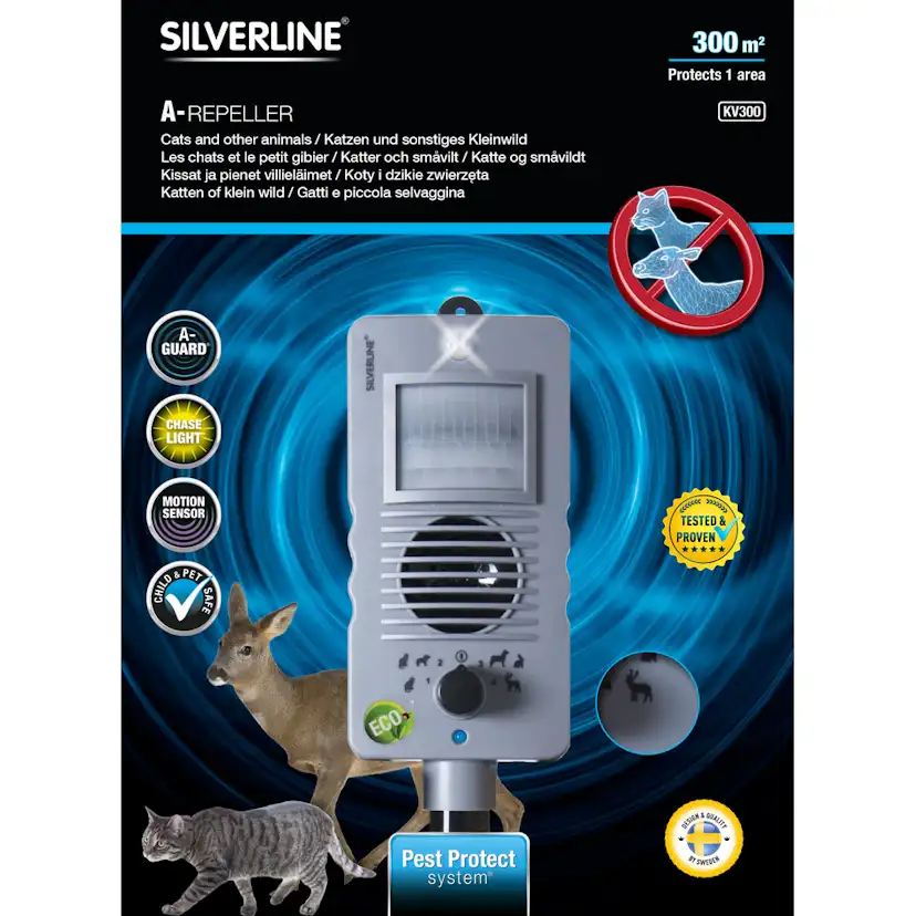 Avskräckare Silverline Katt och Vilt Kv300
