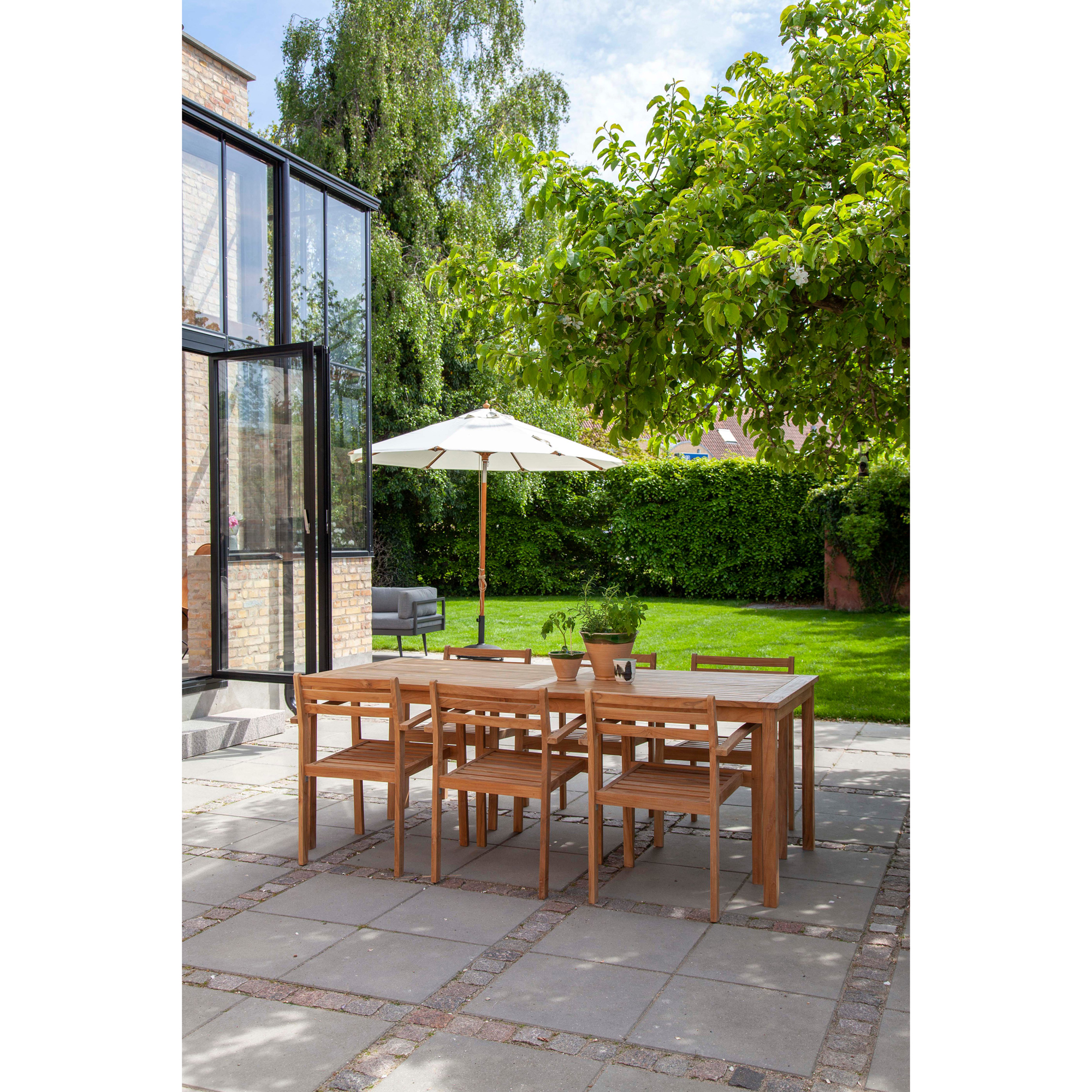 Trädgårdsbord Cinas Oxford/Rosenholm Teak 210x90 cm