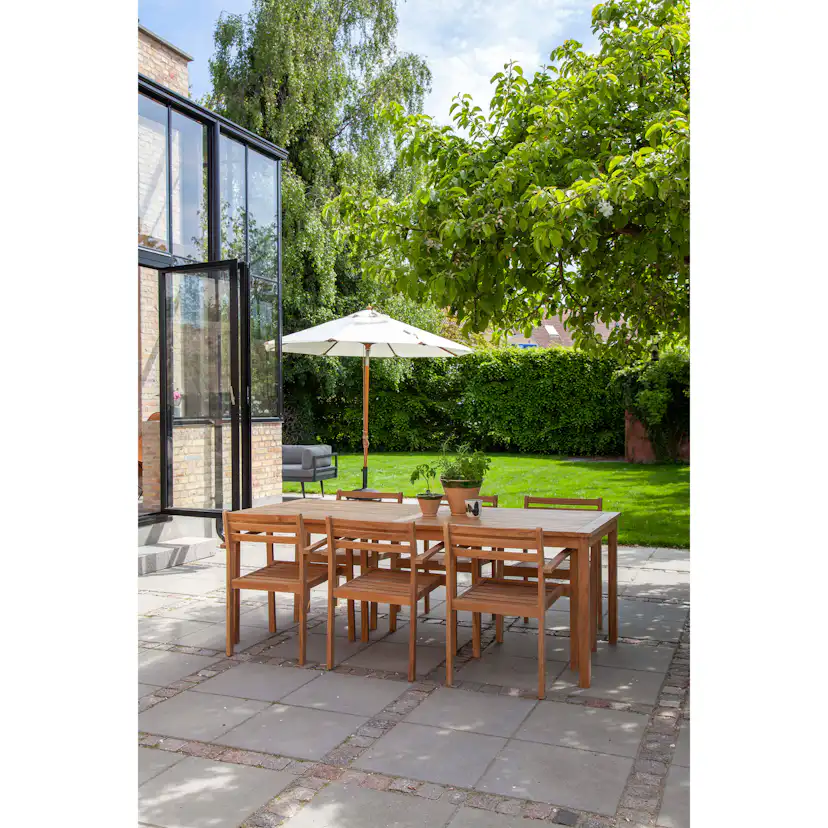 Trädgårdsbord Cinas Oxford/Rosenholm Teak 210x90 cm
