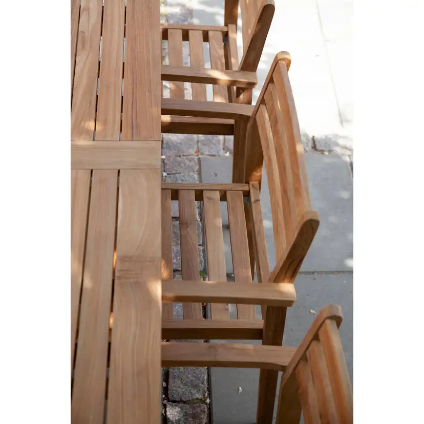 Trädgårdsbord Cinas Oxford/Rosenholm Teak 210x90 cm
