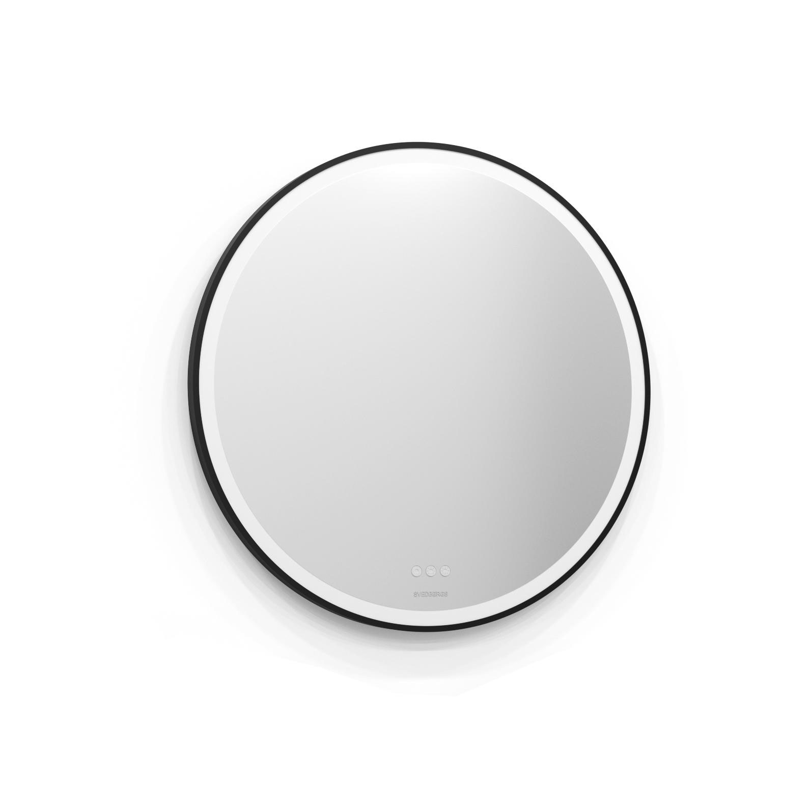 Spegel Svedbergs Ista Rund Ram med LED Belysning