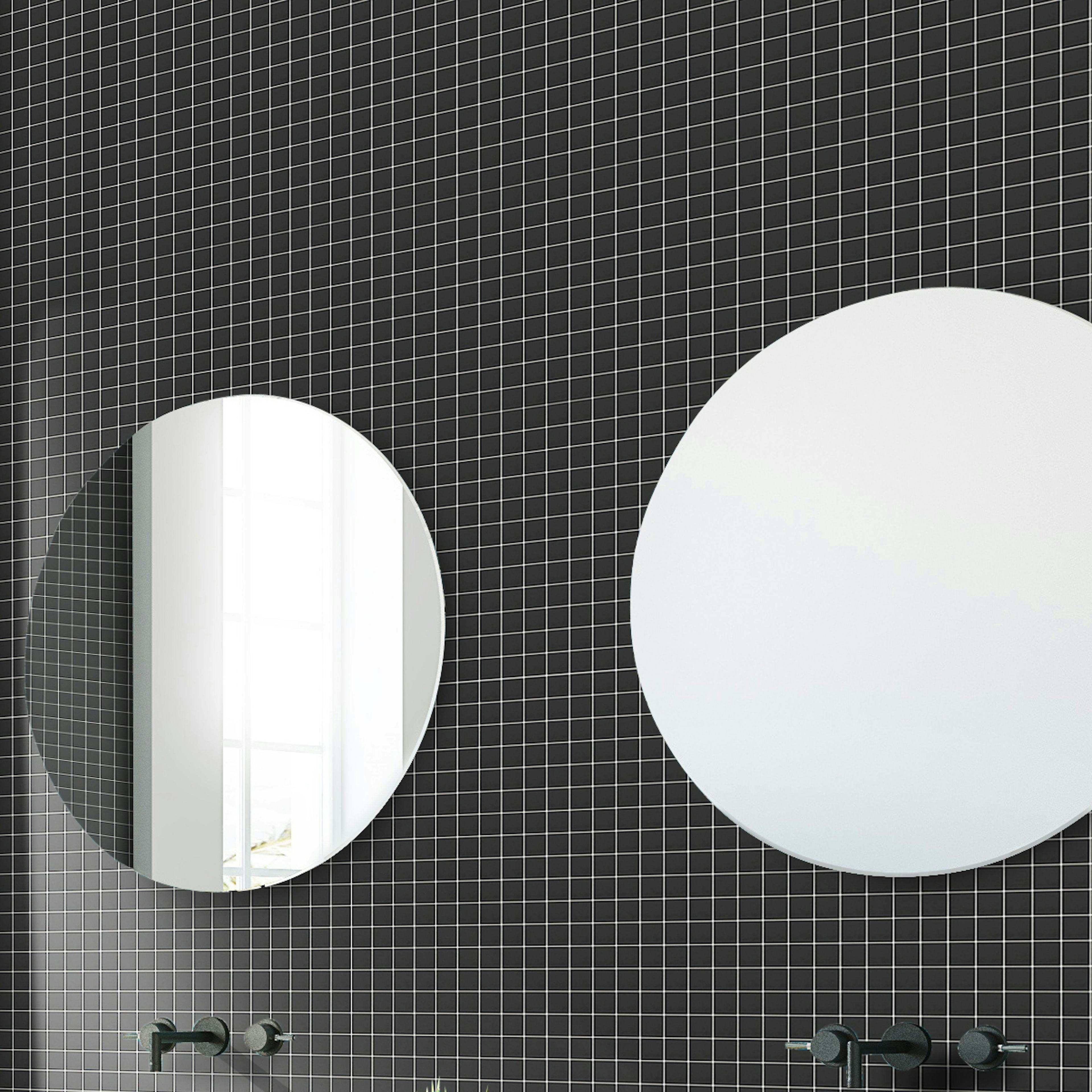 Mosaik Arredo Titan Svart Blank 2,5x2,5 cm