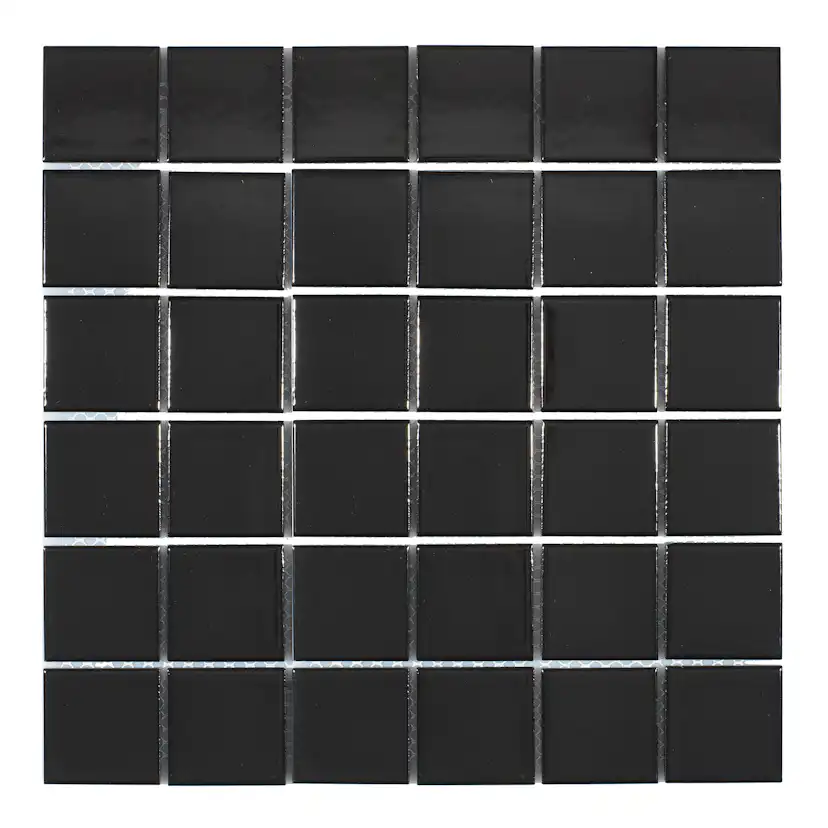 Klinkermosaik Arredo Titan Svart Blank 5x5 cm