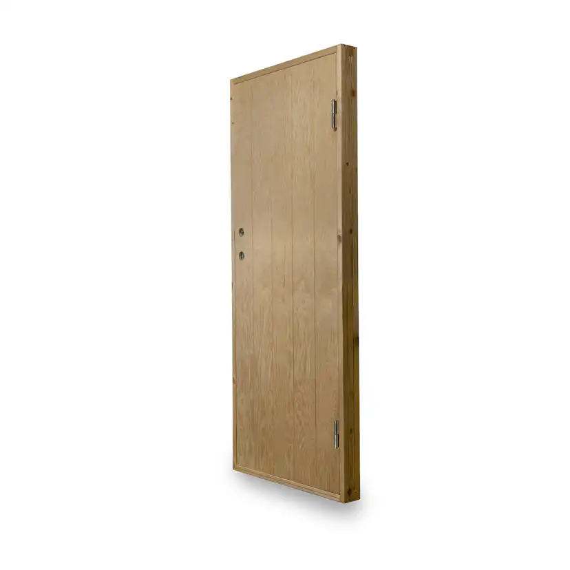 Dörr Jabo Ljusdal Kallförråd 78x188 cm Obehandlad Spårfräst Plywood