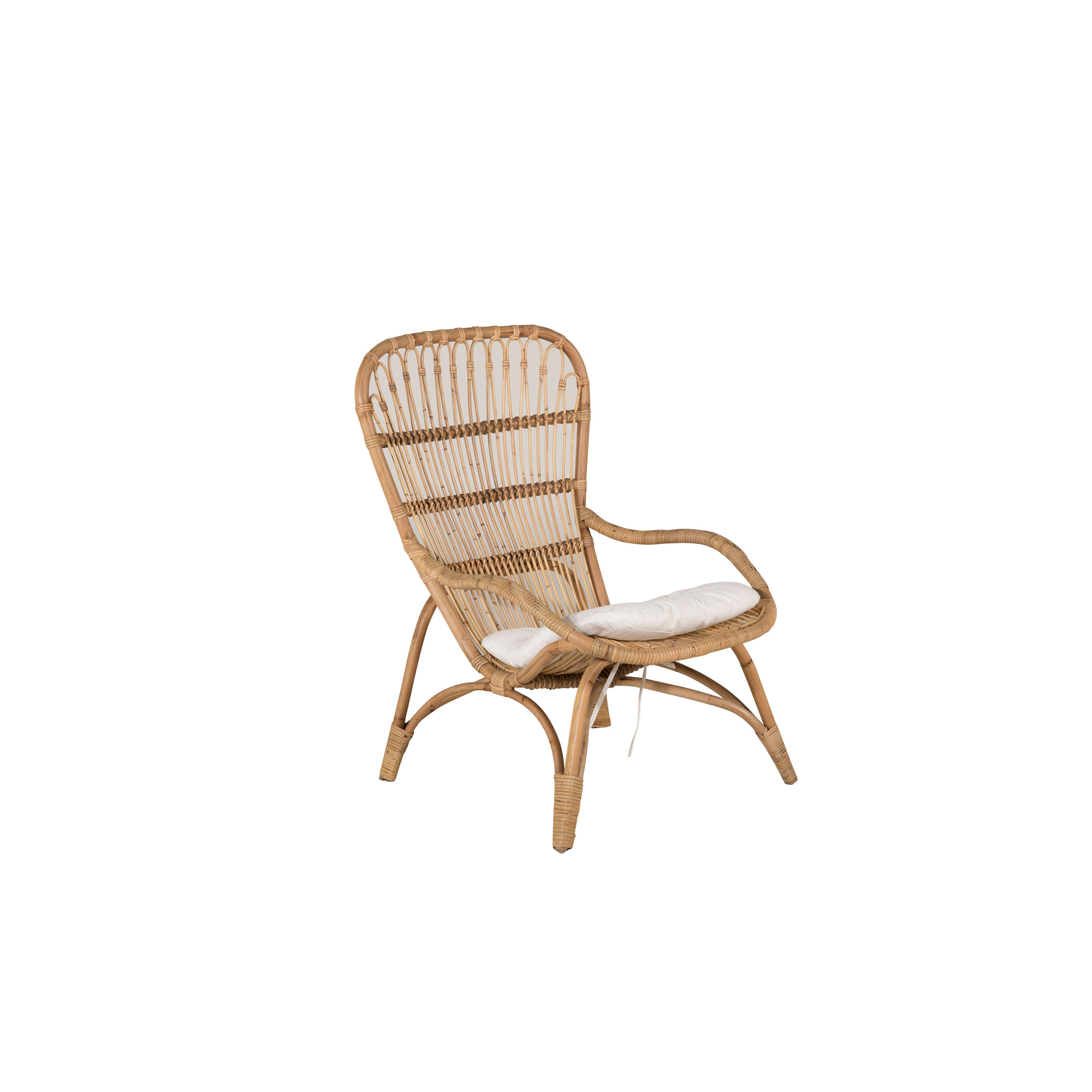 Fåtölj Venture Home Ella Loungestol i Rotting ink Dyna och Fotpall