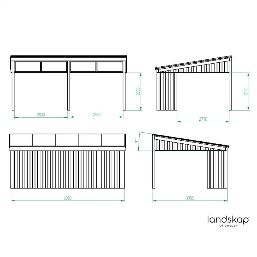 Komplett Fristående Uterum Landskap Gnistra Sommar 23,8 kvm