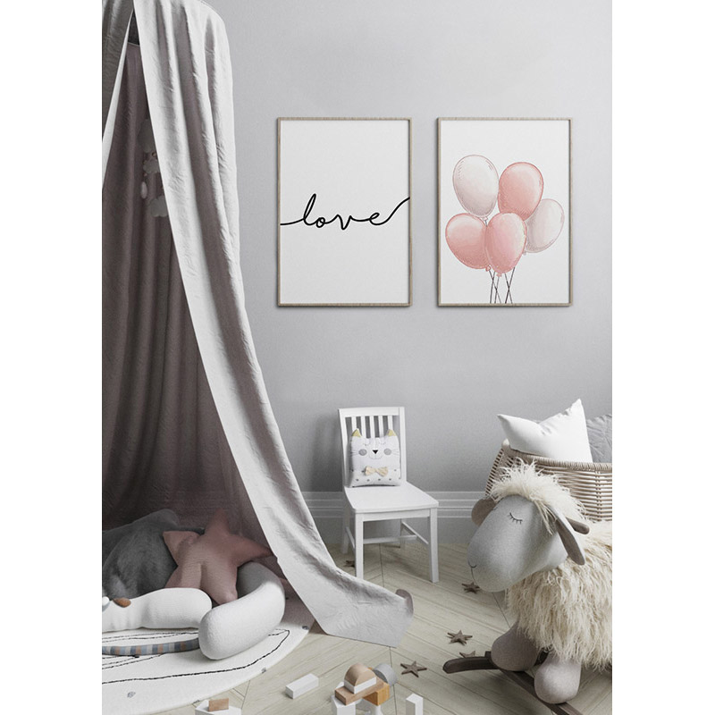 Poster Gallerix Pink Balloons