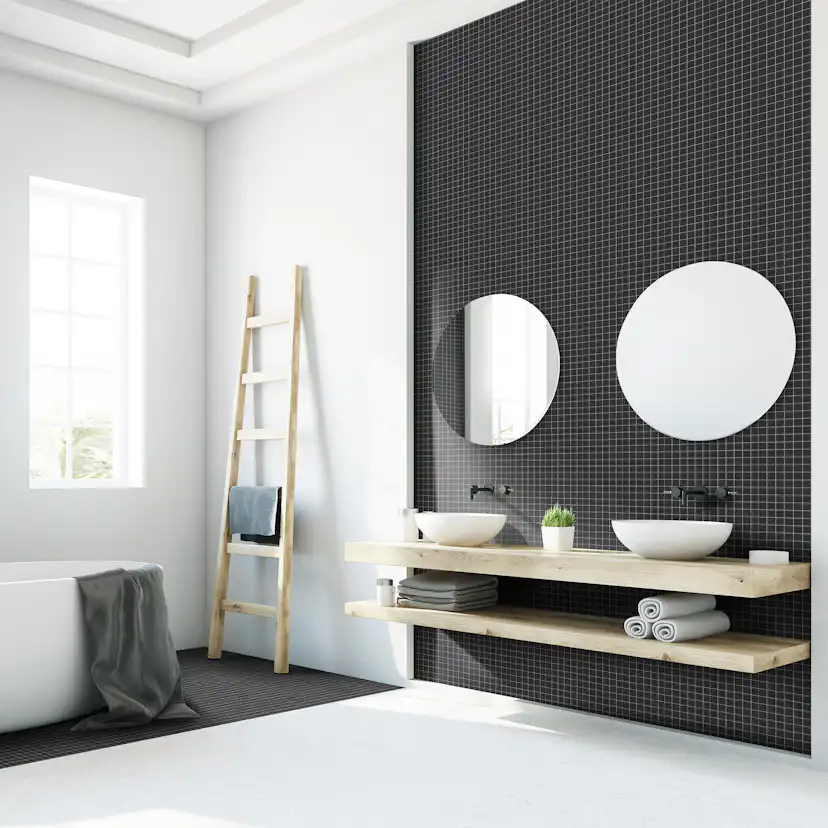 Klinker Arredo Fojs Collection Svart Mosaic Glossy 3x3 cm