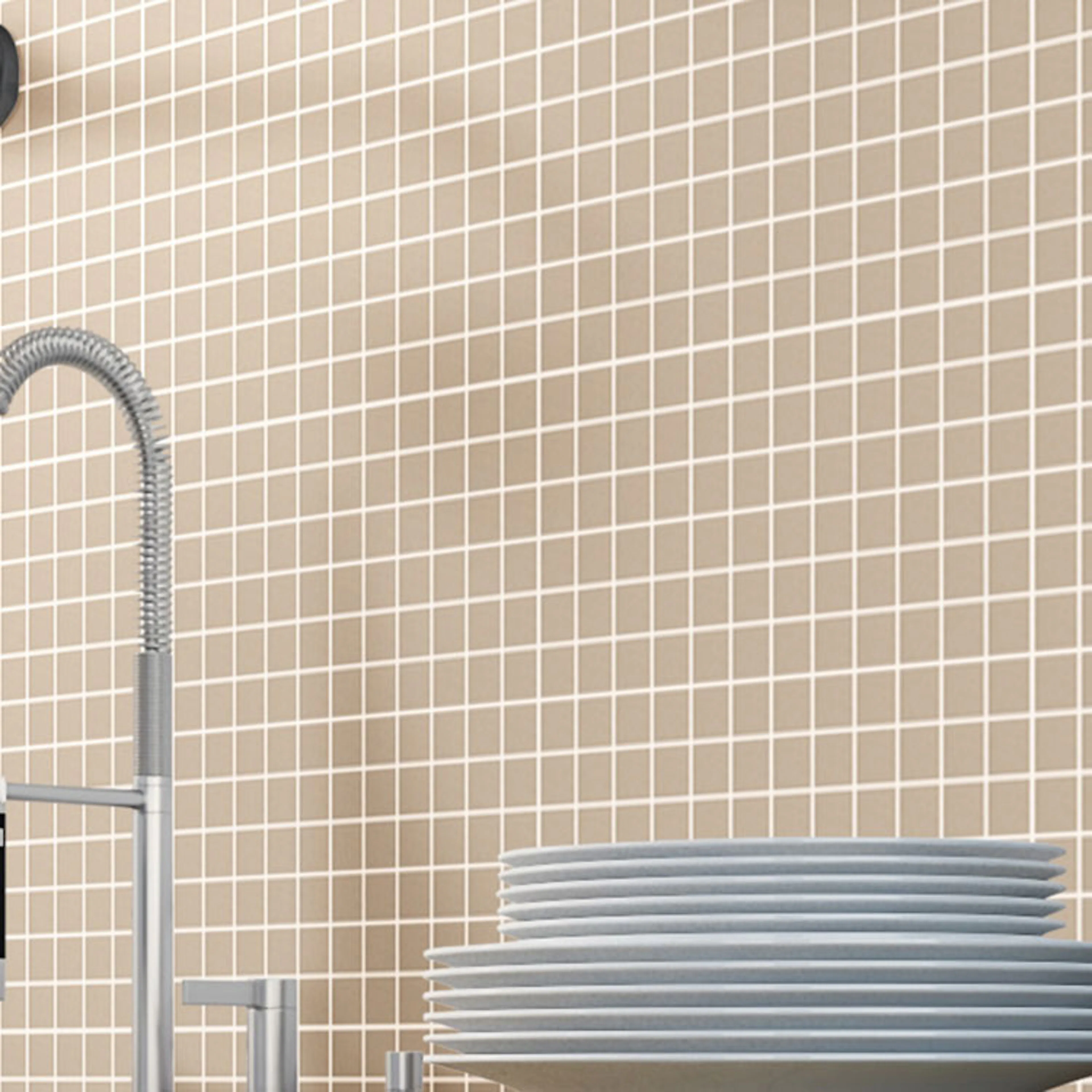 Klinker Arredo Fojs Collection Vit Mosiac Matt 3x3 cm