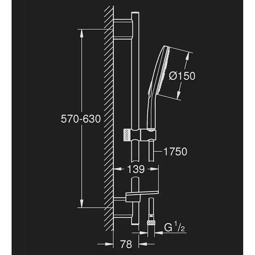 Duschset Grohe Vitalio SmartActive 150