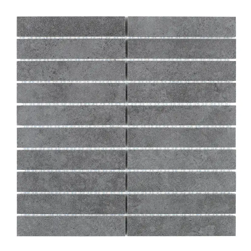 Mosaik Arredo SunStone Svart Mosaic 3x15 cm