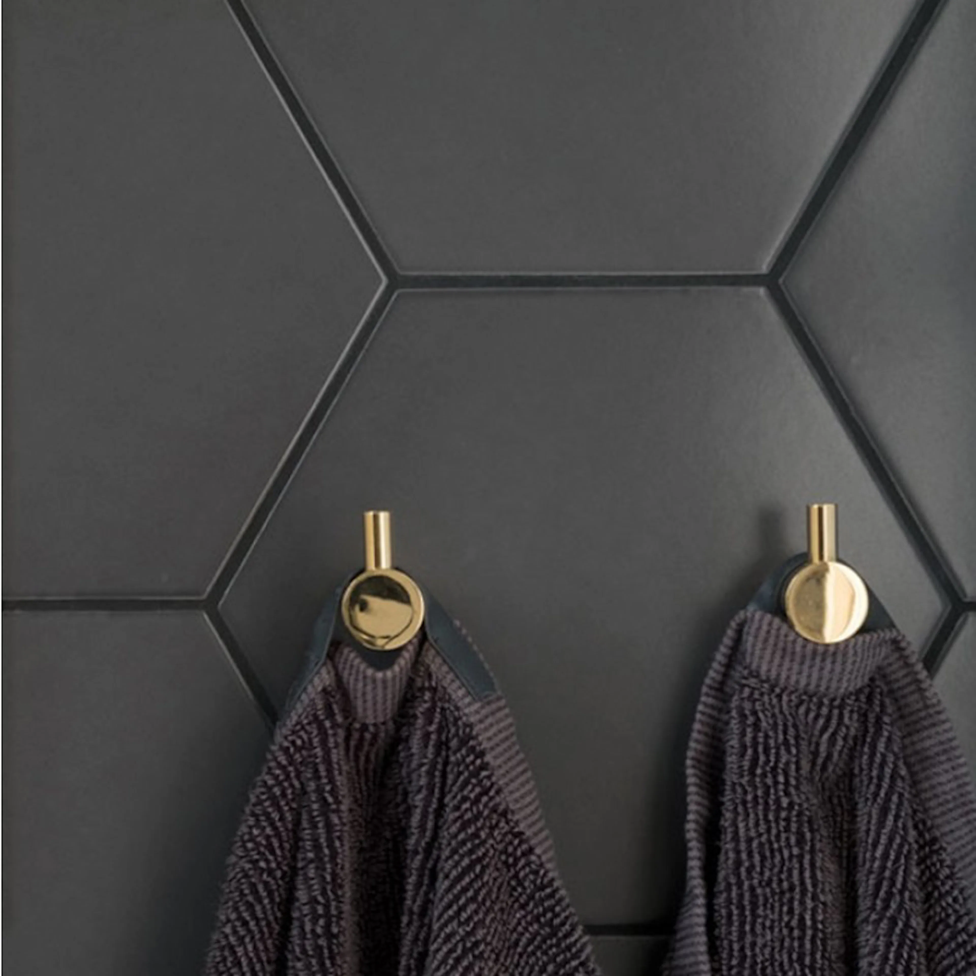 Klinker Ape Hexagon Svart 18x20 cm