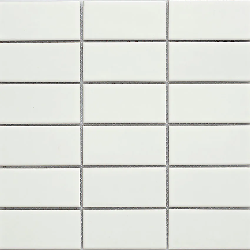 Klinkermosaik Arredo Titan Vit Matt 5x10 cm