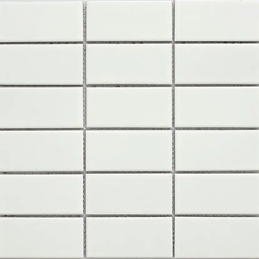 Klinkermosaik Arredo Titan Vit Matt 5x10 cm