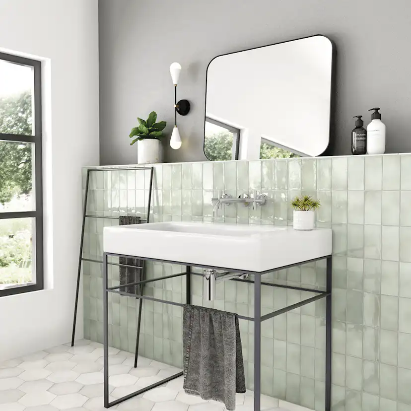 Kakel Lhådös Glaciär Mint 7,5x15 cm