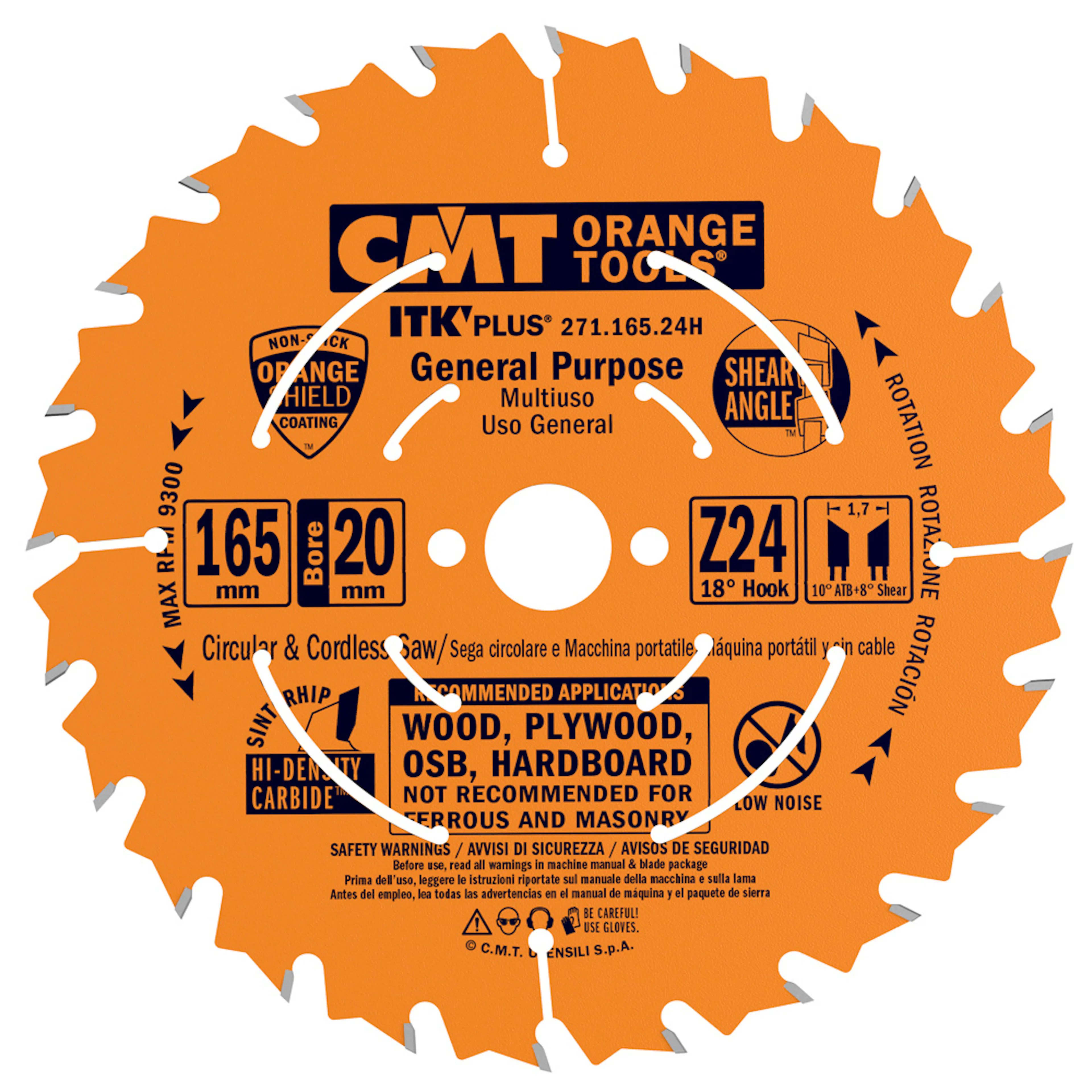 Sågklinga CMT Orange Tools ITK-Plus klyv/kap