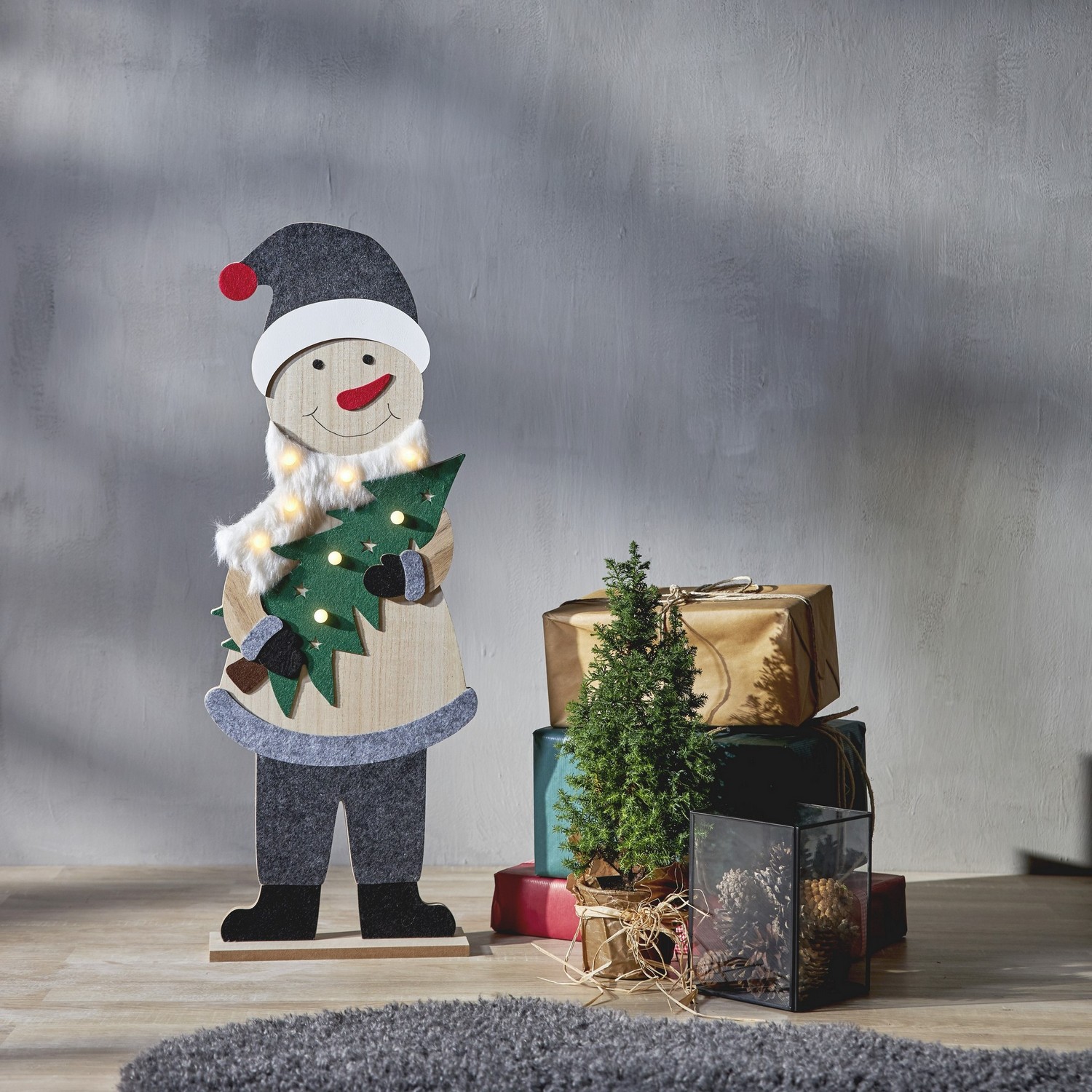 Inomhusdekoration Star Trading Billy Snögubbe 80 cm