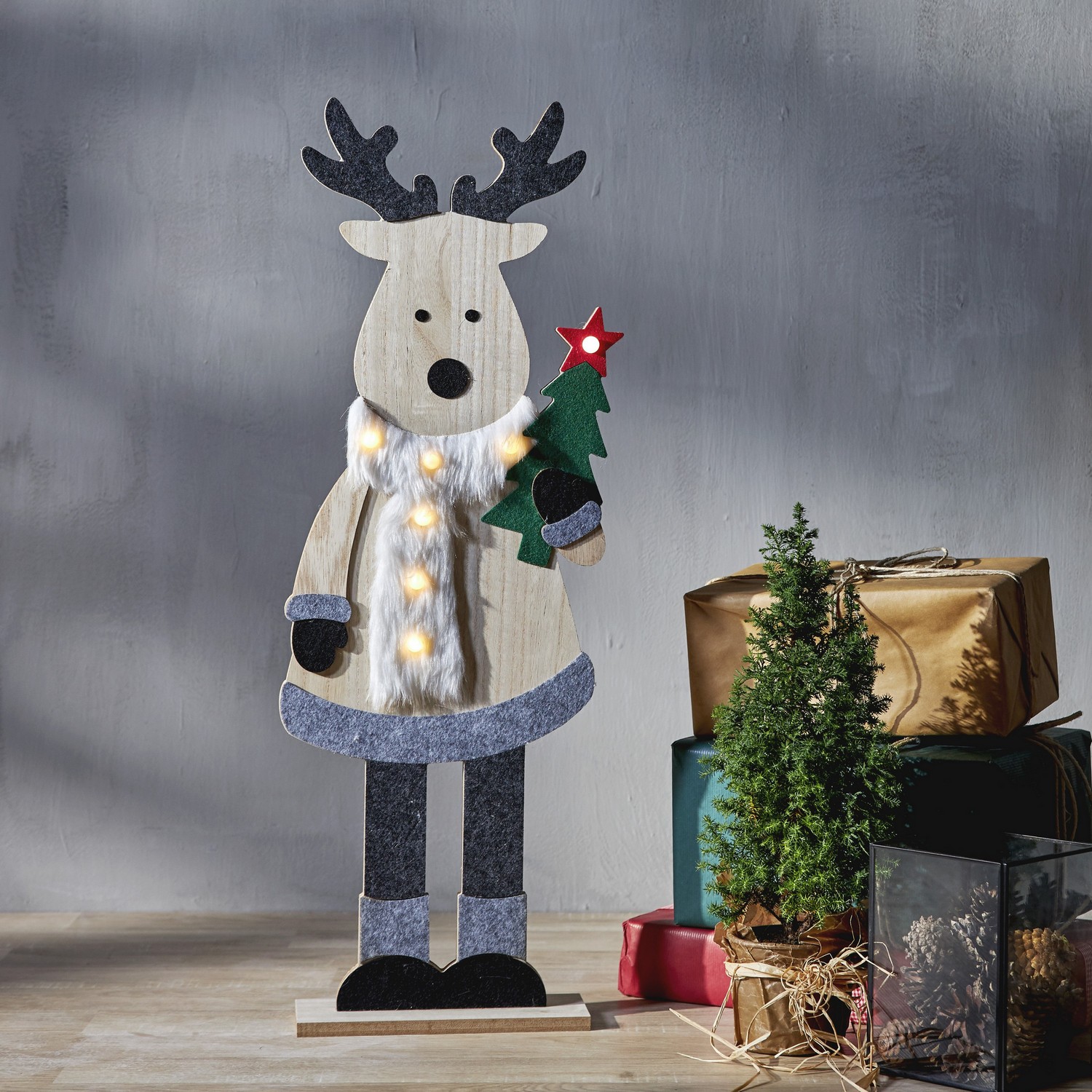 Inomhusdekoration Star Trading Billy Ren 80 cm