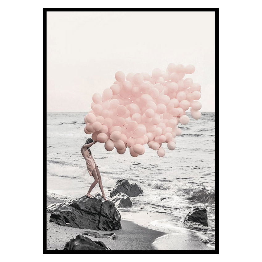 Poster Gallerix Pink Balloons No1