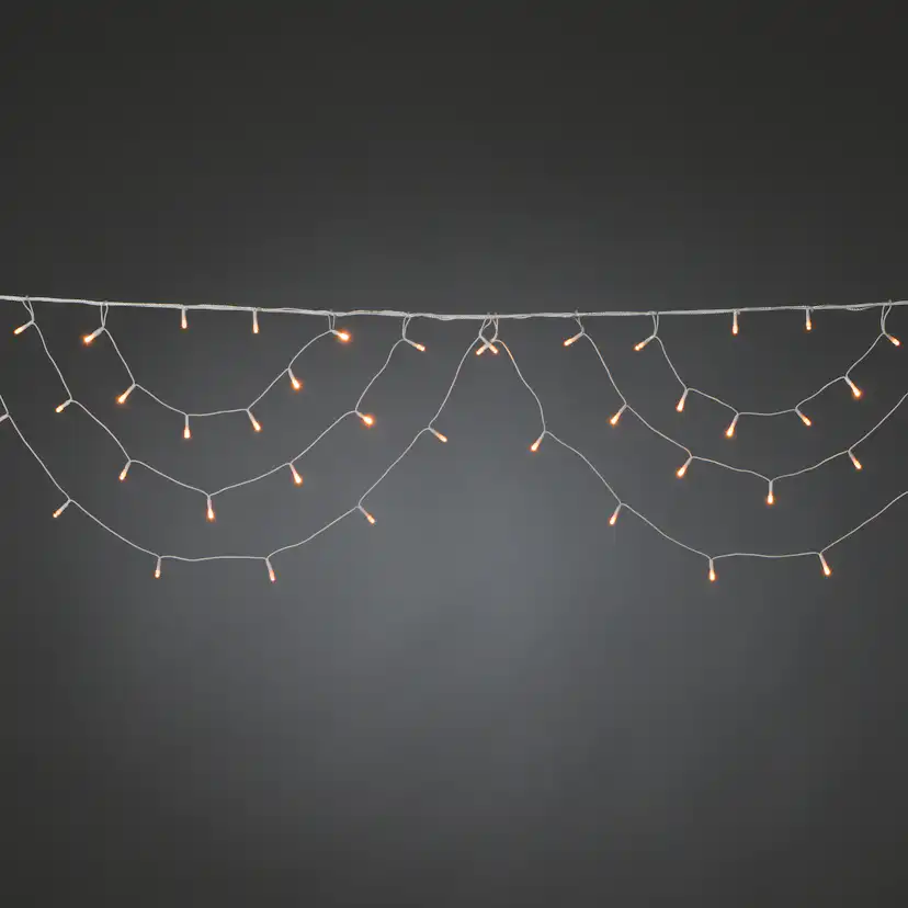 Istappsslinga Gnosjö Konstsmide Bågar 184L Amber LED