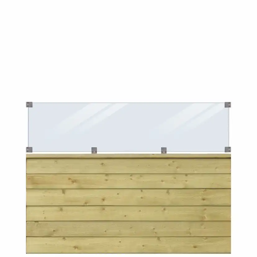 Profilstaket PLUS Klink Med Glas 174 x 125 cm