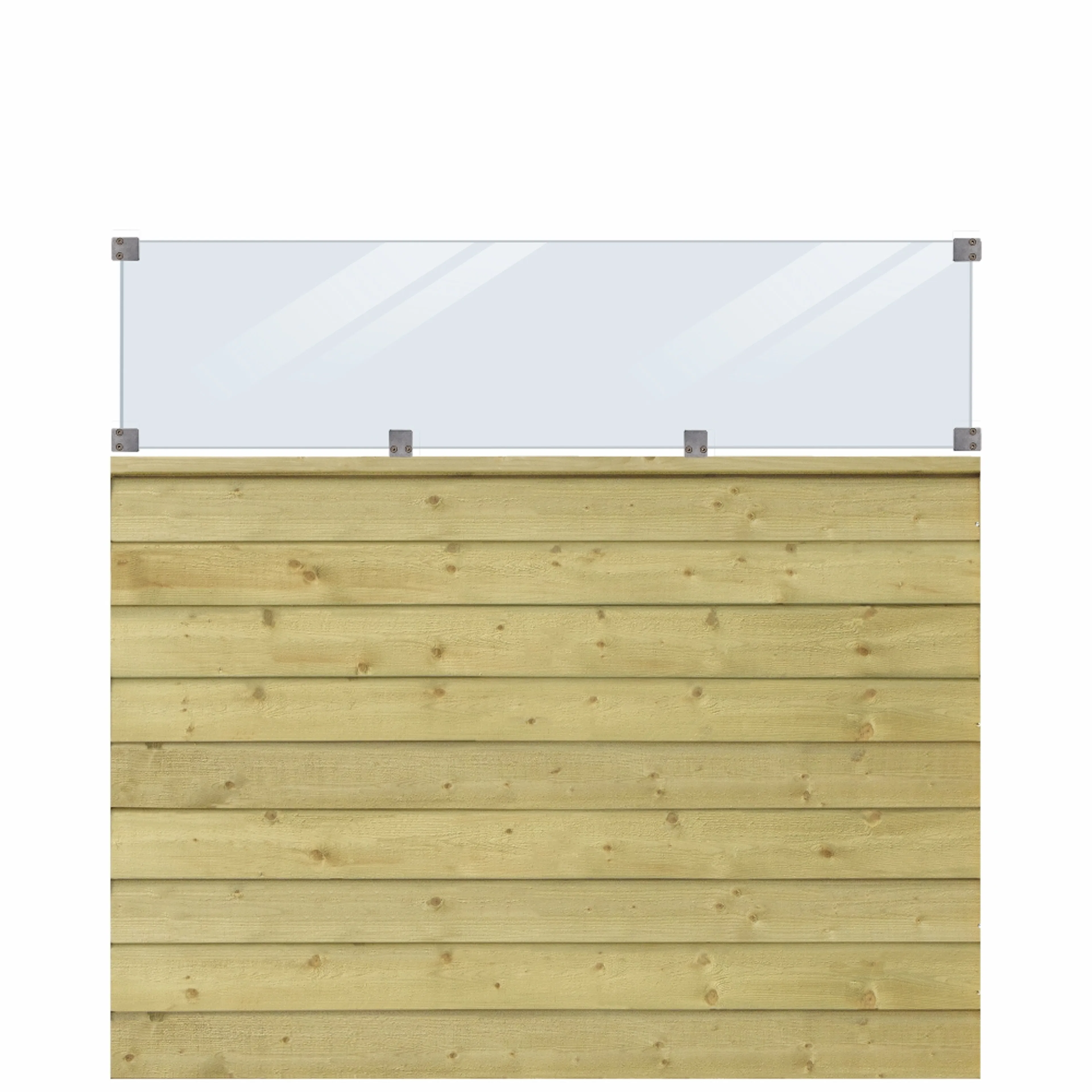 Profilstaket PLUS Klink Med Glas 174 x 163 cm