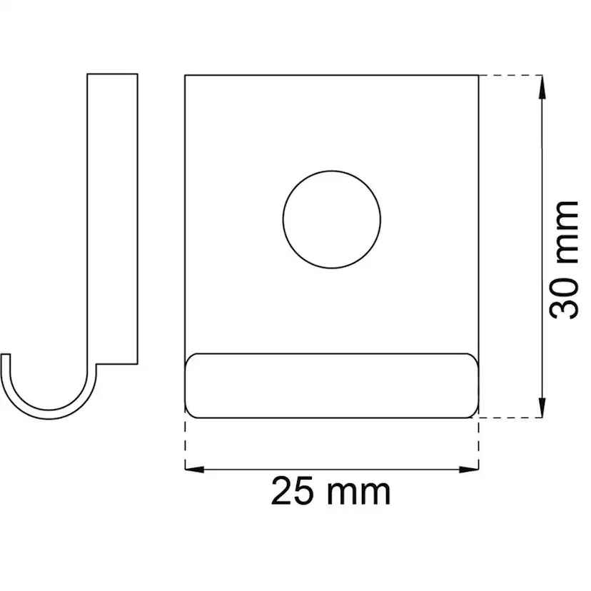 Spegelklammer Habo 300