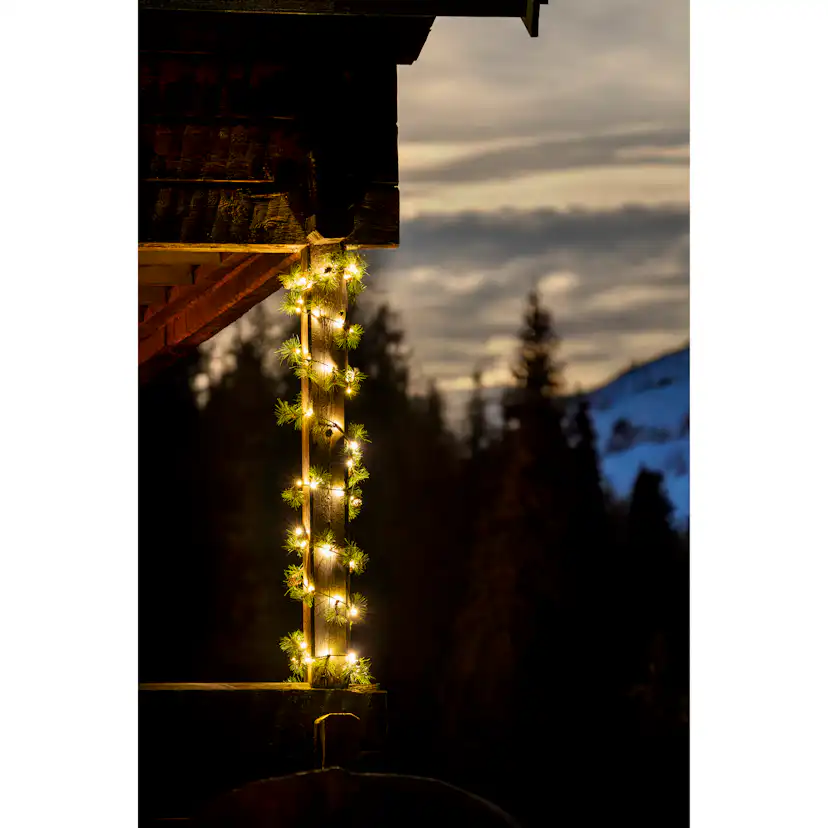 Girlang Gnosjö Konstsmide 5m Batteridriven Slinga 60st LED-lampor Utomhus