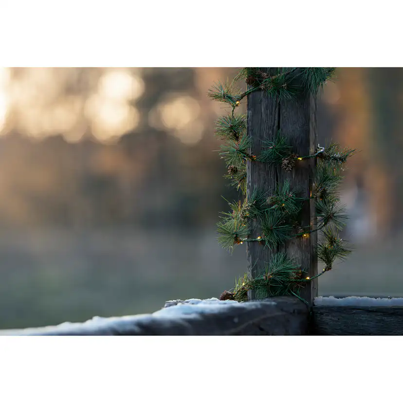 Girlang Gnosjö Konstsmide 5m Batteridriven Slinga 60st LED-lampor Utomhus